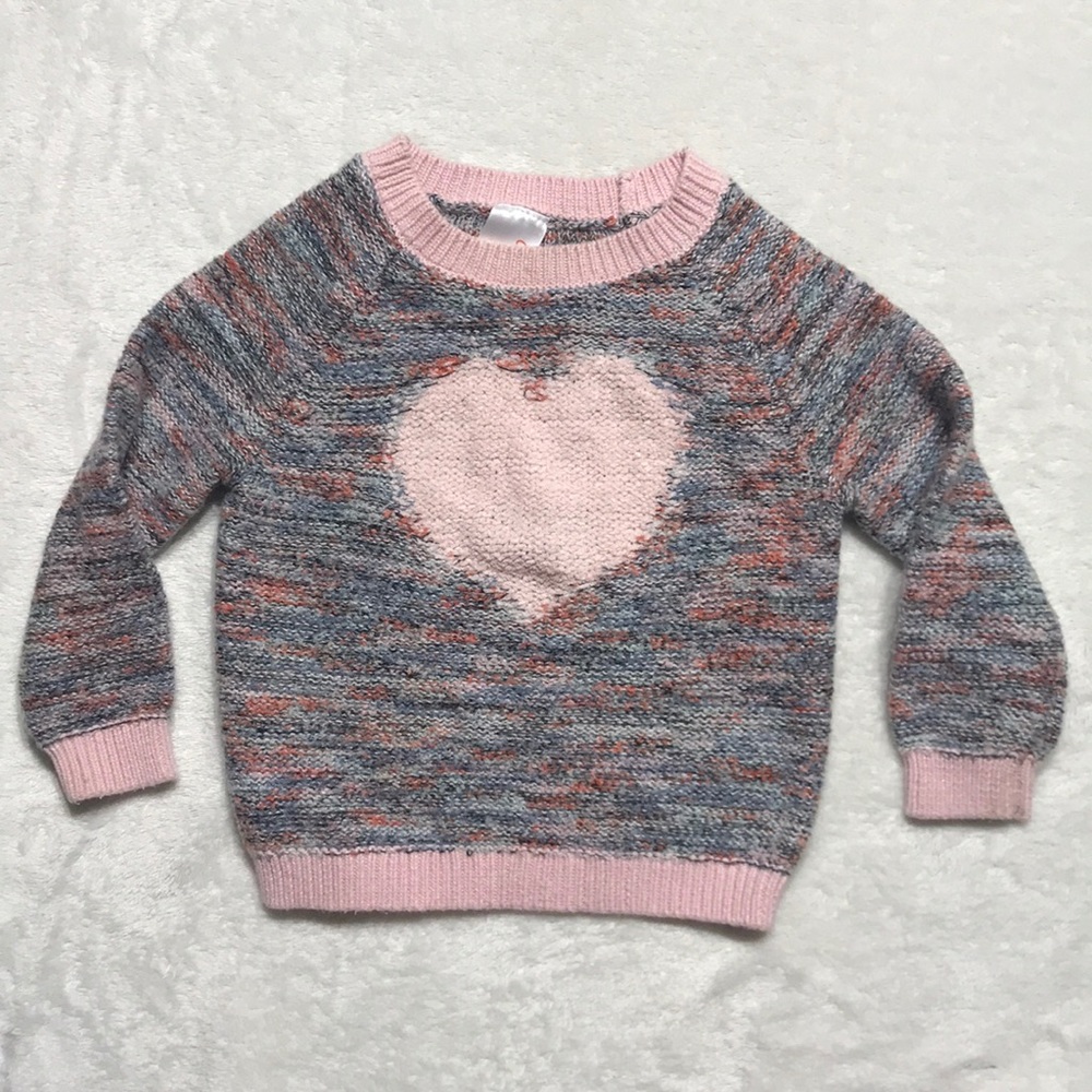 Soft heart sweater